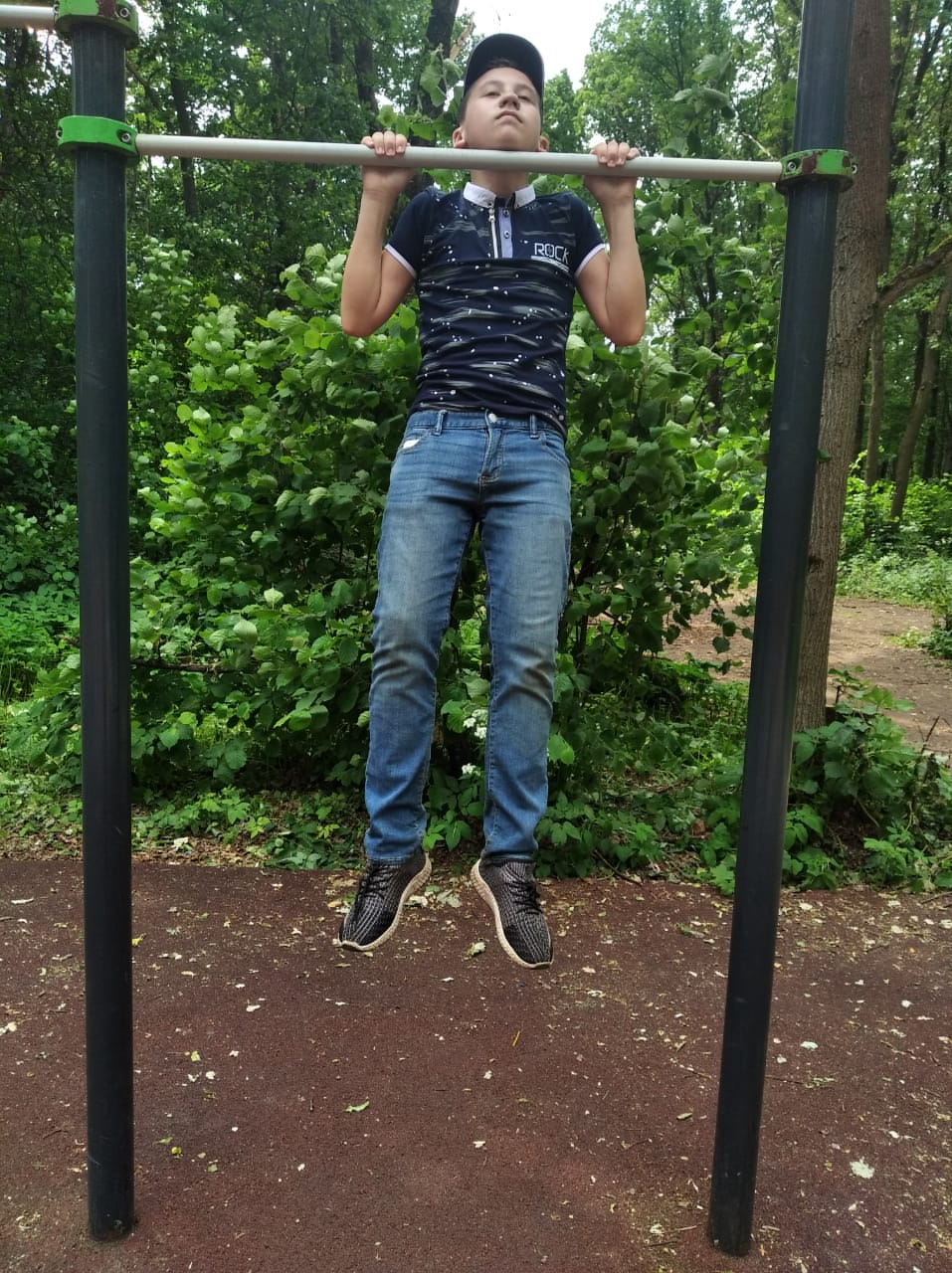 Занятия на спортплощадке