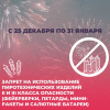 Запрет на пиротехнические изделия II и III класса опасности (фейерверки, петарды, мини-ракеты и салютные батареи) Запрет на пиротехнические изделия II и III класса опасности (фейерверки, петарды, мини-ракеты и салютные батареи)